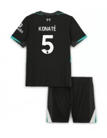 Liverpool Ibrahima Konate #5 Vieraspaita Lasten 2024-25 Lyhythihainen (+ shortsit)